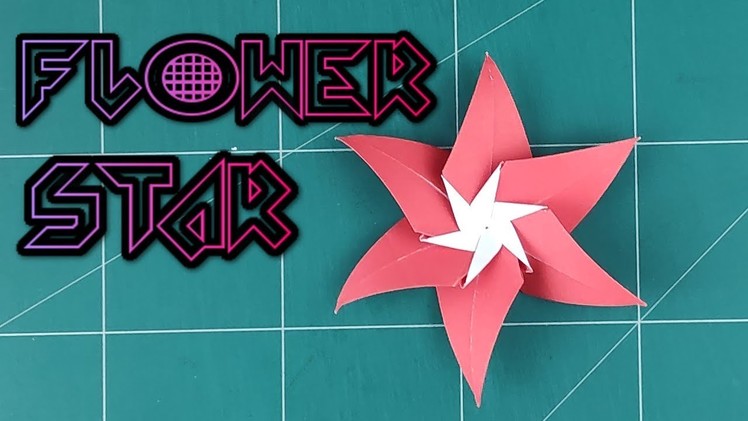 How to Make A Paper Star Flower - Origami Star Flower Instruction Tutorials | DIY Paper Flower Idea