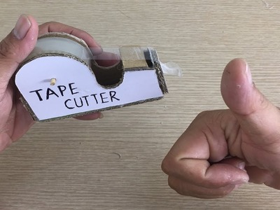 How to make a Tape Cutter easy from cardboard | Rubytien