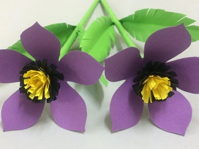 How to Make Beautiful Paper Flower - Making Paper Flowers Step by Step - DIY Paper Crafts