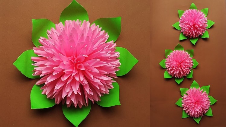 How to Make Beautiful Paper Flower for Home Decor | Paper Flowers Wall Decorations