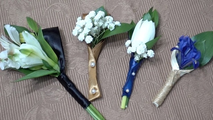 How to Make Boutonnieres Without Glue or Wire