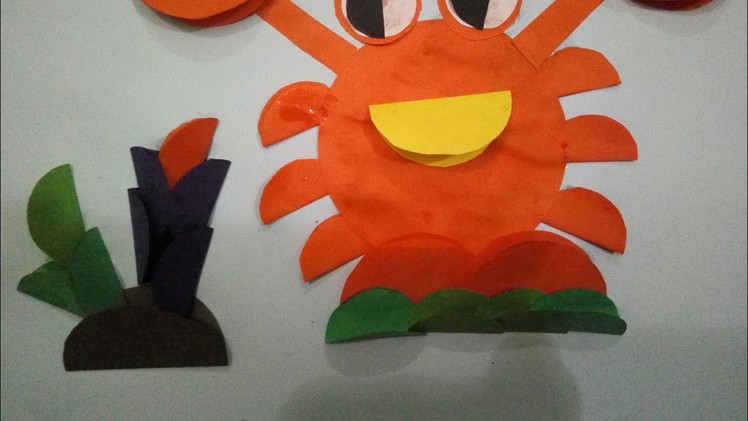 How to make crab by paper | crab art and craft