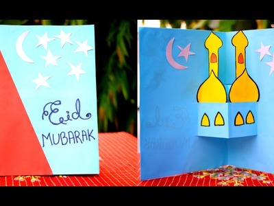 How To Make Handmade greeting Card for EID || DIY eid greeting card || Eid Card Design 2019 ||