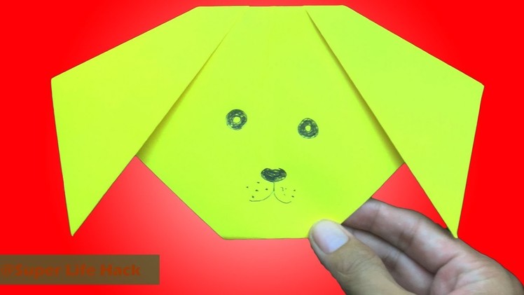 How To Make Origami Dog Face Easy - Instructions Of Paper Dog Face