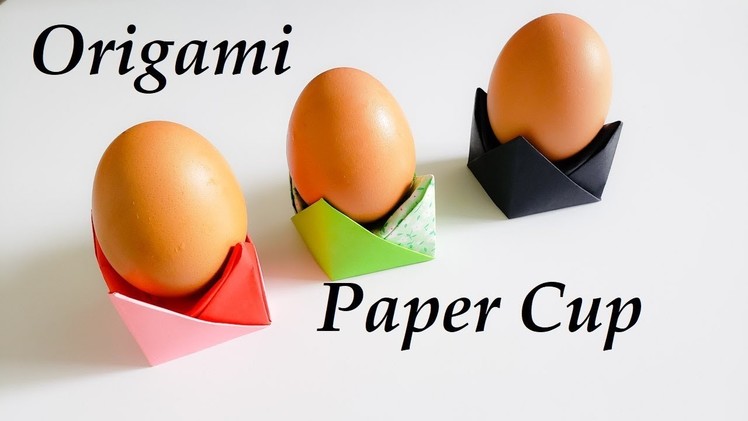 How to make Origami Egg Tray || Origami Paper Egg Cups || Origami Paper cup Tutorial