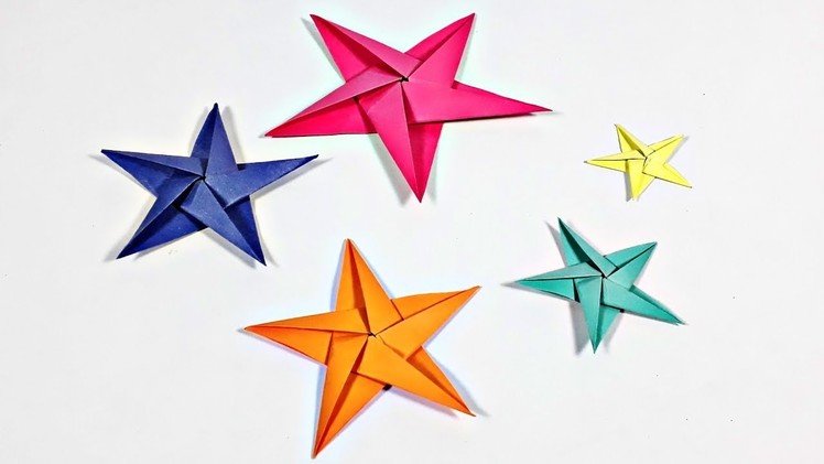 How to make origami star with paper step by step_origami star