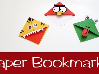 How to make Paper Bookmarks | Easy Crafts #Paper #bookmarks #Easy