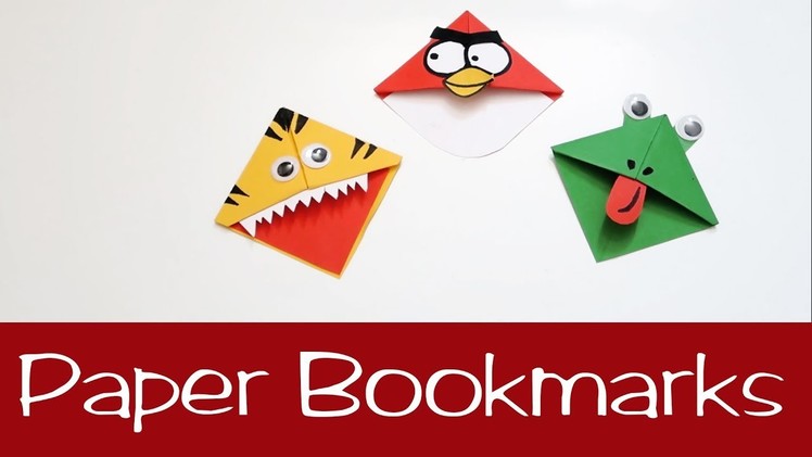 How to make Paper Bookmarks | Easy Crafts #Paper #bookmarks #Easy