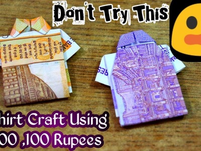 HOW TO MAKE " SIMPLE SHIRT ???? " With 100 , 200 Rupees Easy Note ORIGAMI #SAMAYAL 360