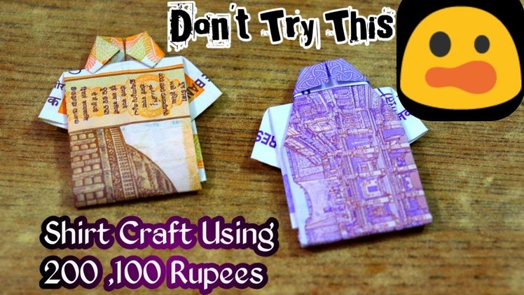 HOW TO MAKE " SIMPLE SHIRT ???? " With 100 , 200 Rupees Easy Note ORIGAMI #SAMAYAL 360