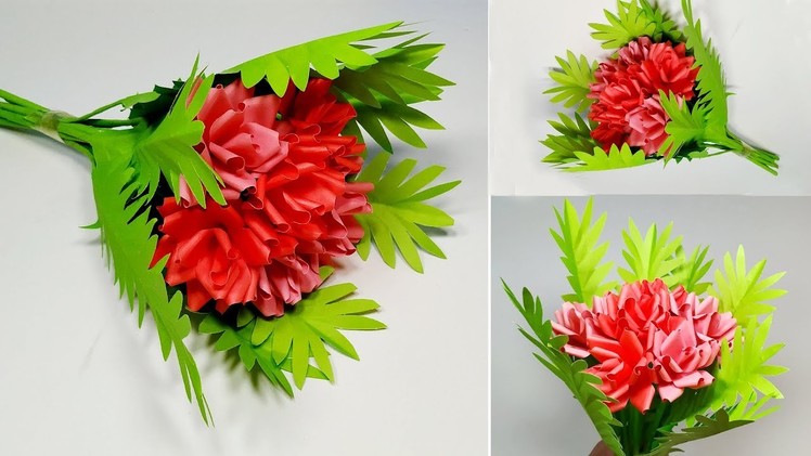 How to Make Very Beautiful Flower Bouquet with Paper!! Decoration Idea | Abigail Paper Crafts