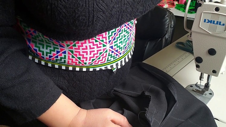 How to makes Hmong clothing part2