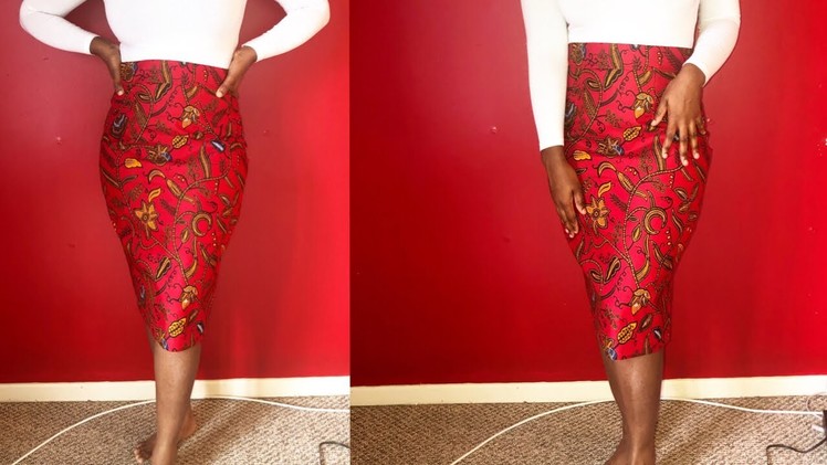 HOW TO SEW STRAIGHT PENCIL SKIRT, WITH LINING!!? NO PATTERN!! {Tutorial}