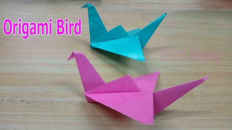 Origami || How to Make Origami Flapping Bird || Griha Udyog