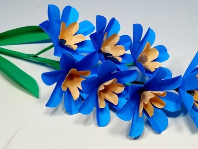 Stick Flower: How to Make Paper Flower - DIY Flower Step By Step Tutorial -Jarine's Crafty Creation