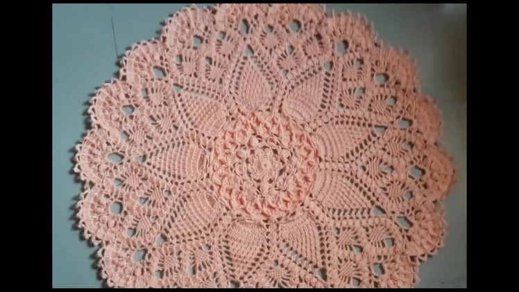 Amazing design crochet pattern tablecloth || part 1