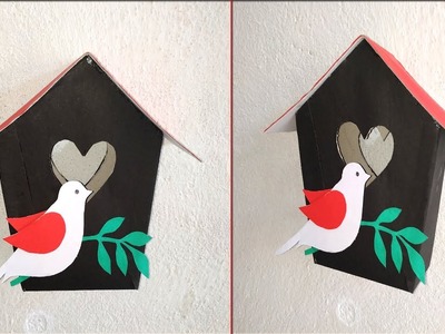 Birds home decoration ideas|| How to make birds home for home decoration|| DIY paper crafts