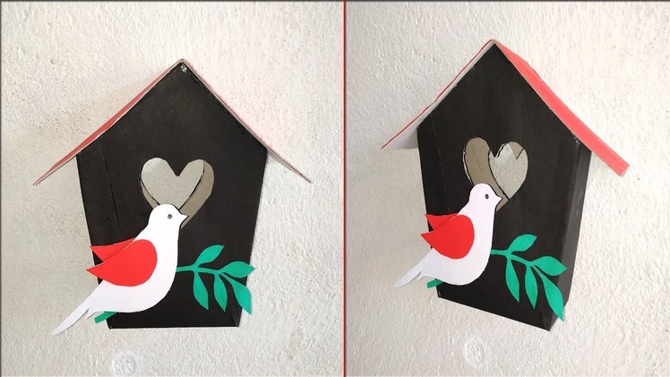 Birds home decoration ideas|| How to make birds home for home decoration|| DIY paper crafts
