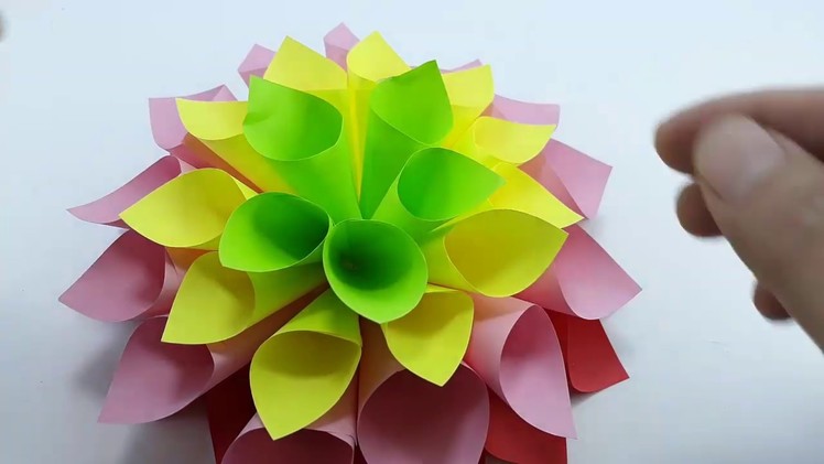 Crafts - How to make  paper Flowers Easy