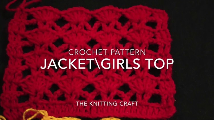 Crochet pattern for jacket.Cardigan and girls Top