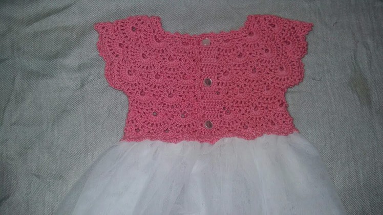 Crochet yoke for dress & bolero, 2 to 3yrs (TAMIL) Part 1