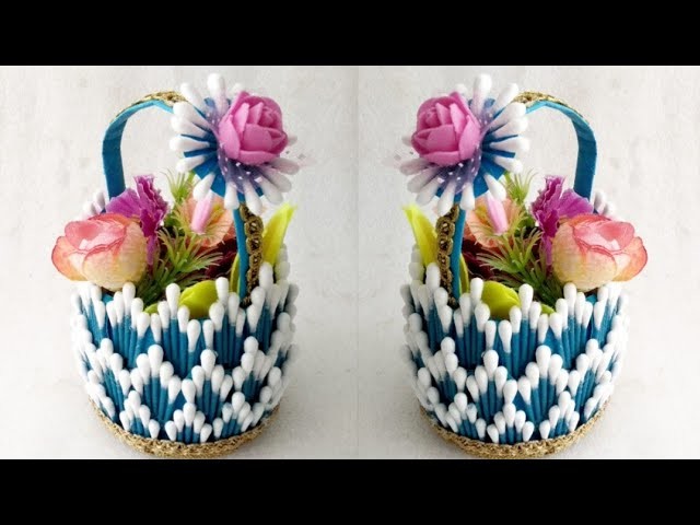 DIY Flower Vase For Home Decorate Idea | How To Make Flower Vase | Best Out Of Waste Reuse Craft