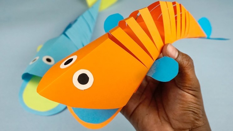 DIY | Moving Paper Fish | Paper Ideas For Kids | How to Make Paper Crafts For Kids !
