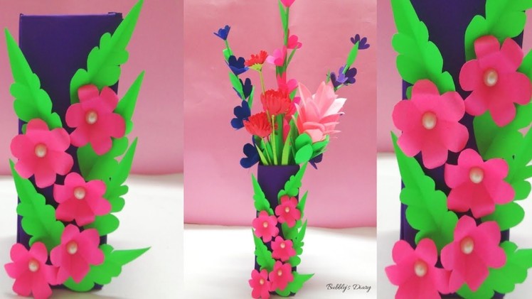 Flower Vase - How to Make A Flower Vase At Home - Flower Vase Decoration Ideas