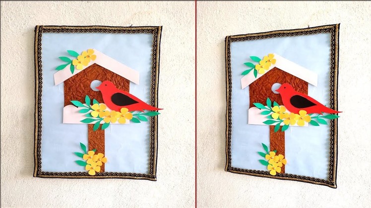 How to decorate your home easily|| DIY wall hanging|| Bird wall hanging decoration ideas