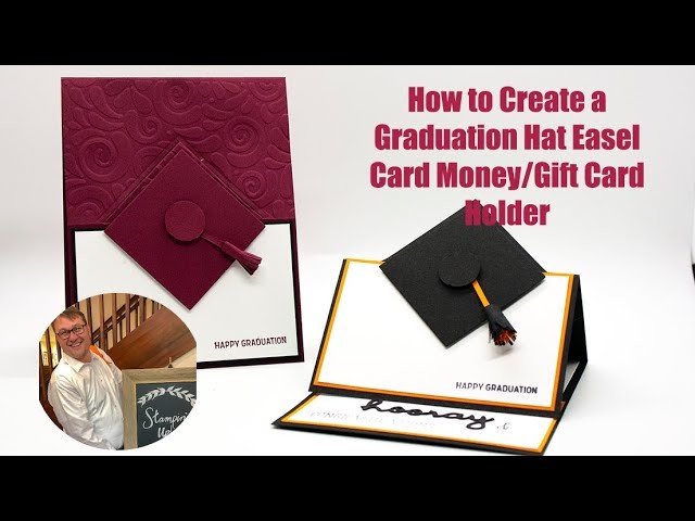 How to make a Graduation Hat Easel Gift Card & Money Holder