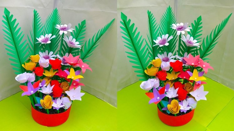 How to make a paper flower bouquet wrapping