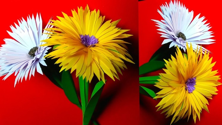 How to make a paper flowers | paper crafts for kids