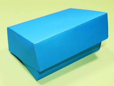 How to make a paper gift box with lid - Easy origami box