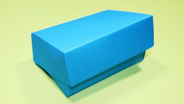 How to make a paper gift box with lid - Easy origami box