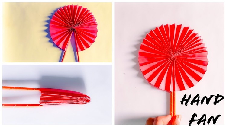 How to make a paper hand fan | The Best Crafts
