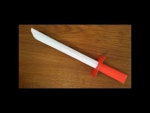 How to make a paper sword