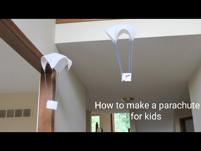 How to make a parachute for kids. homemade parachute. fun toy