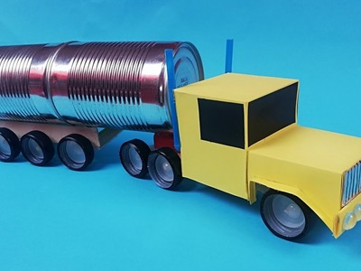 How to make a truck from recycled materials. Container truck