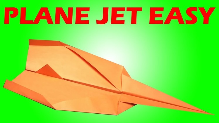 How To Make AIRPLANE JET with Origami Paper Easy   AIRPLANE Tutorial