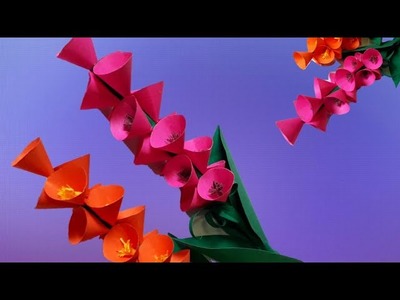 How to Make Beautiful Flowers with Paper. kagojer ful. DIY Paper Flowers. kagaj ka ful