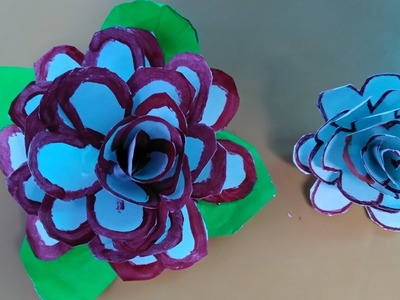 How to Make Beautiful Flowers With Paper|Making Paper Flower Step By Step|Nutan Crafts