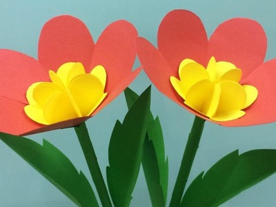 How to Make Beautiful Paper Flower - Making Paper Flowers Step by Step - DIY Paper Flowers