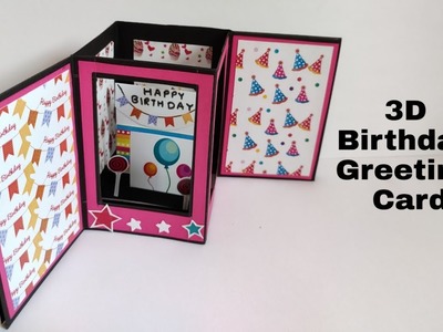 How to Make Birthday Card | 3D Birthday Greeting Card