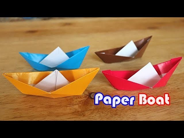 HOW TO MAKE BOAT FROM PAPER II EASY ORIGAMI