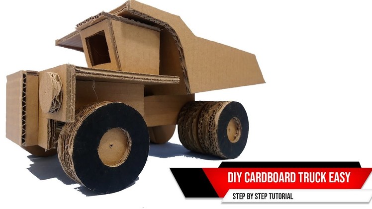 How to make cardboard truck easy - DIY cardboard car easy | HDV crafts