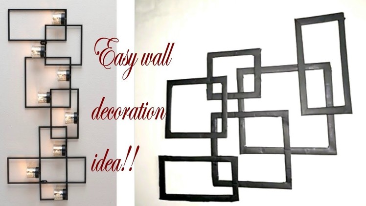How to make easy wall hanging with waste material||ART&CRAFT