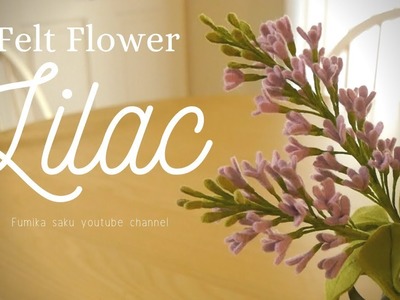 How to Make Felt Flower : Lilac