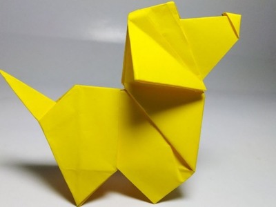 How to make  origami DOG  - Paper Animals  DIY