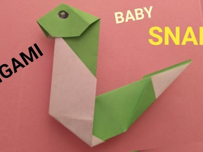 How to make origami snake easy - easy paper snake tutorial - easy origami