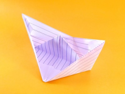How To Make Paper Boat that Floats on Water | Easy Step by Step for Kids [ORIGAMI] Part 1